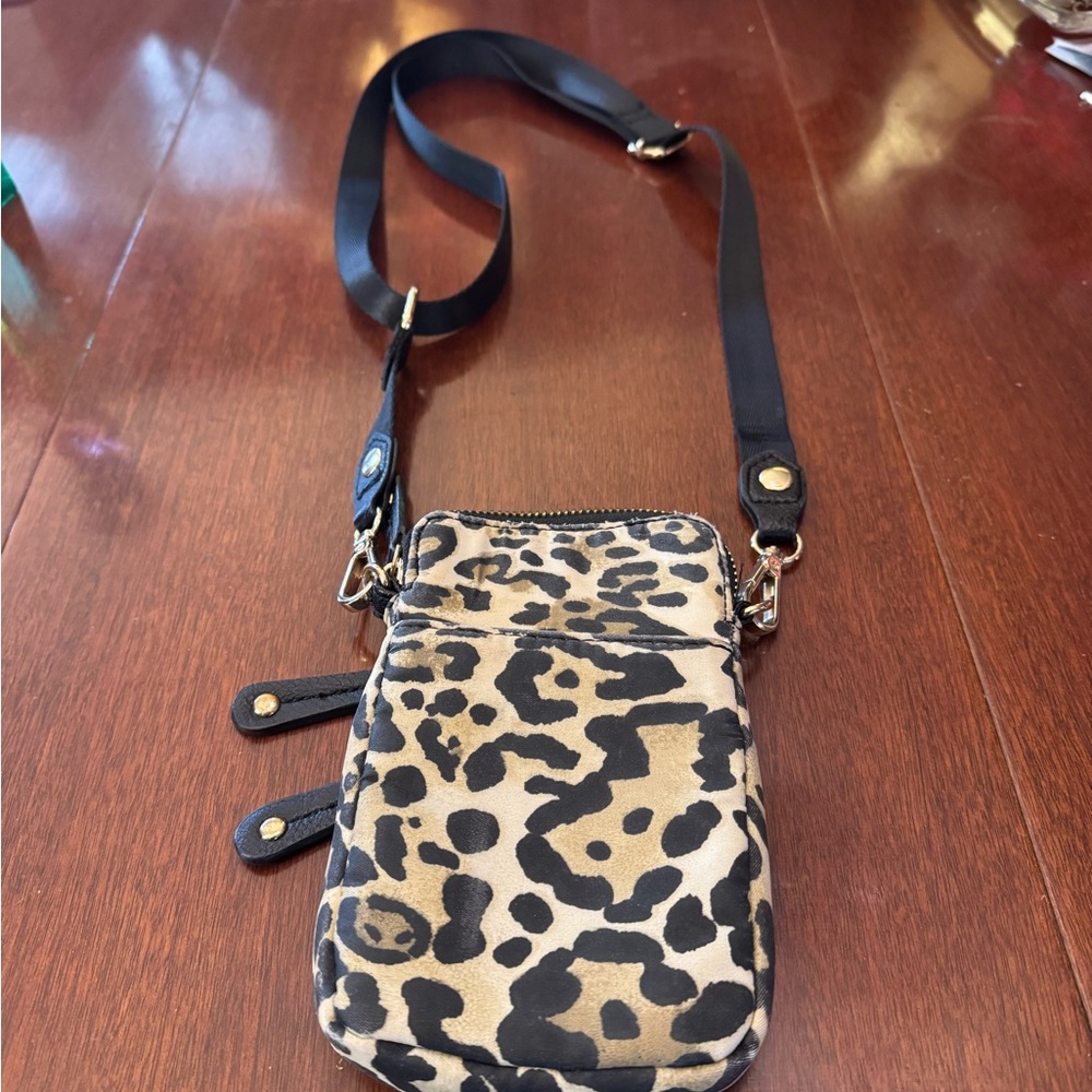 Chico’s Leopard Print Adjustable Strap Crossbody … - image 3